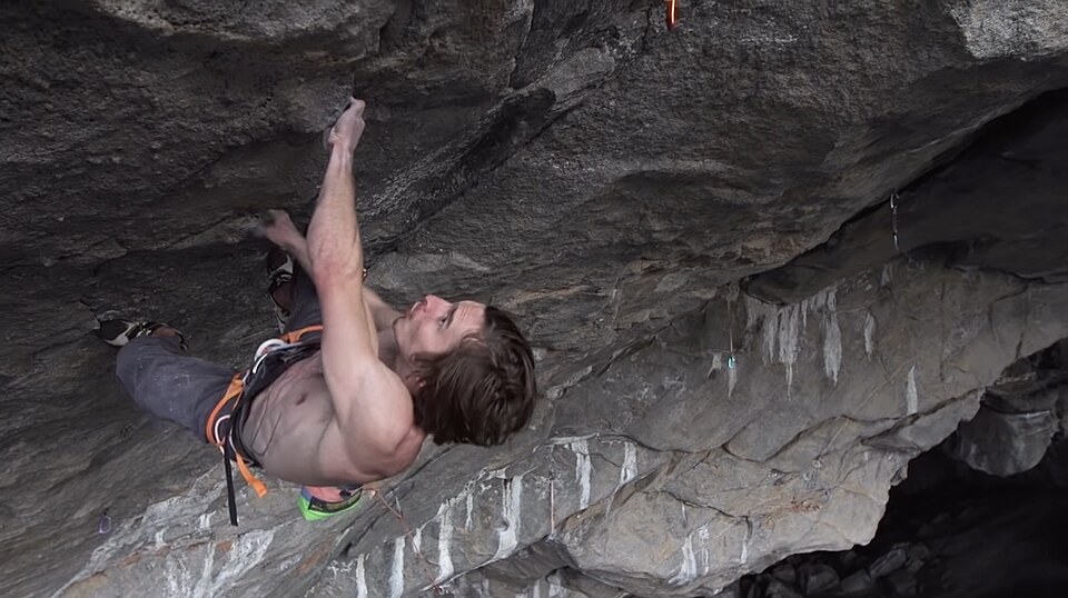 Daniel Woods climbing